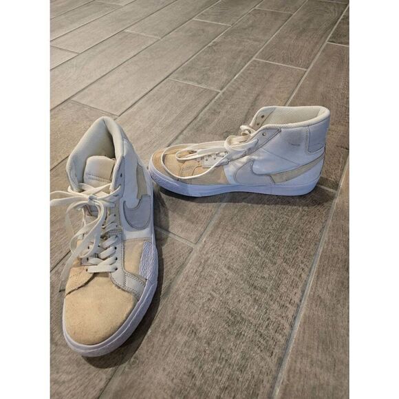 Nike SB Zoom Blazer Mid PRM‎ Skate Shoe Summit White Size 9 - Picture 1 of 11
